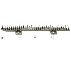 kaufen Artos Stenter-Maschinen-Stiftstange Bruckner Copper Stenter Parts Pin Plate online manufacture