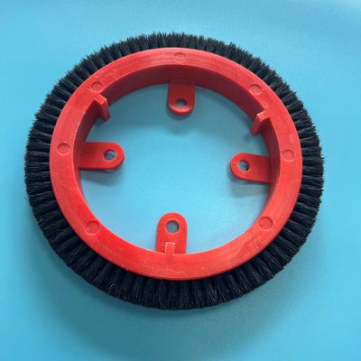 kaufen Bürsten-Rad Stenter Krantz K10 zerteilt rotes Plastikkörper-Schwarz-Nylonhaar-Bürsten-Gewebe-Haltbarkeit online manufacture