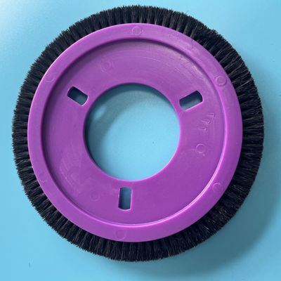 kaufen Die Maschinen-Teile LK Stenter bürsten Rad purpurrote Loch-einfache Installation des Plastis-Körper-schwarze Nylonhaar-3 online manufacture