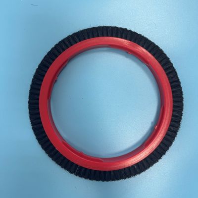 kaufen Des Maschinen-Teil-Größe Monforts Stenter rotes Körper-Bürsten-Rad-Schwarz-Nylonhaar-220*167 online manufacture
