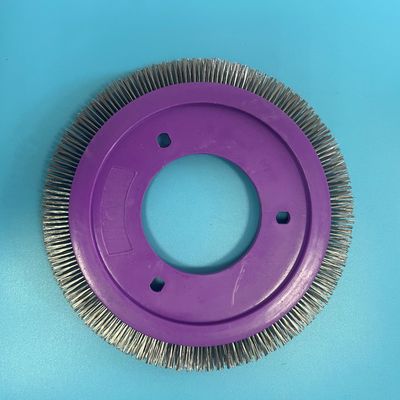 kaufen Maschinen-Teil-Purpur-Plastikkörper-Edelstahl-Draht-spezielles Bürsten-Rad LK Stenter online manufacture