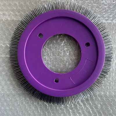 kaufen LK Stenter Maschine Teile Bürstenrad Lila Kunststoffkörper Edelstahl Haar Bristle Nylon Haar Optional online manufacture