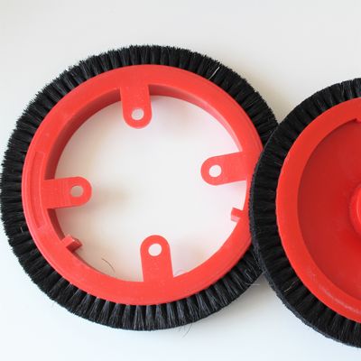 kaufen Krantz-Finierungsmaschine Zubehör Stenter-Maschine Teile Bürstenrad K10-Typ Kunststoff schwarzes Schweinhaar online manufacture