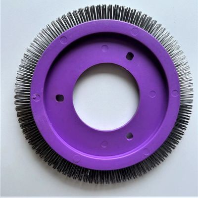 kaufen Stenter-Maschine Teile LK Veredelungsmaschine Bürstenrad Lila Kunststoffkörper Edelstahl Haare online manufacture
