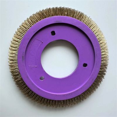 Textilveredelung LK Stenter Bürstenrad Lila Farbe Plastikmaterial Kupfer Messing Bürstenhaar